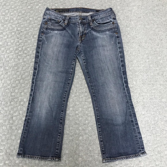 Citizens Of Humanity Denim - Citizens of Humanity Jeans Womens 28 Willow Creek #098 Low Rise Crop Stretch USA